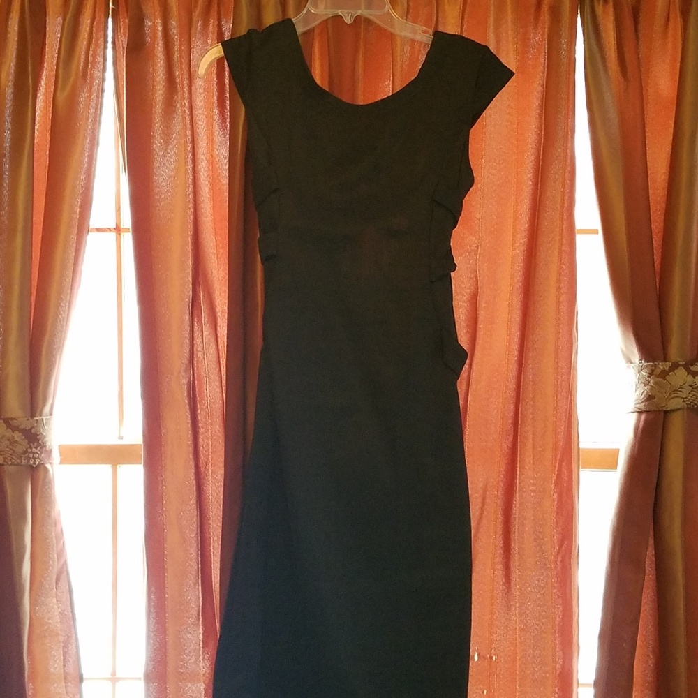 Black cocktail dress